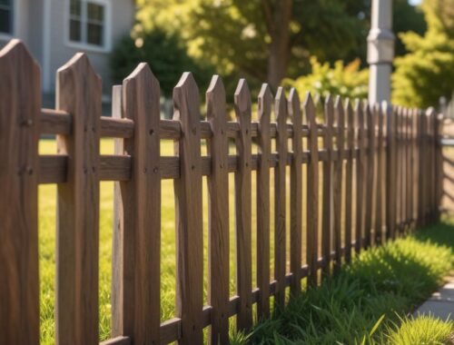 Металлический штакетник для забора двухсторонний и односторонний под дерево: виды и цены за погонный метр и за штуку