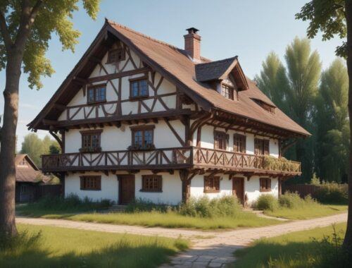 Проекты и стоимость одноэтажных фахверковых домов в Челябинске