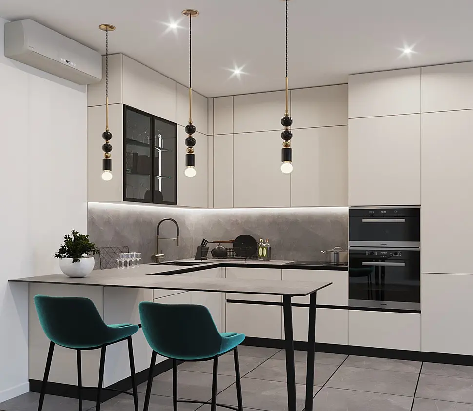 Кухня «Софт Сантьяго 2400х3000»